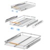 MIYUPTC Expandable Pull Out Cabinet Drawer, Slide Out Shelves Heavy