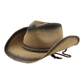 Men's Straw Hat Panama Hat Cowboy Hat Summer Hat Anti UV Panama Hat Sun Straw Hat with Wide Brim Beach Hat Female Summer Hat Sun UV Protection Cap UPF 50+, d