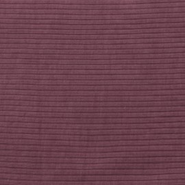 Mauve Poly Rayon Spandex 4x2 Rib Knit Fabric