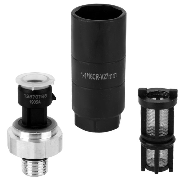 BOXOB 12677836 Oil Pressure Sensor & Socket, for Chevy Silverado