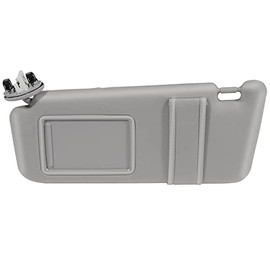 SCITOO Left Driver Side Gray Sun Visor Assembly fit for 2006 2007 2008 2009 2010 2011 for Toyota Camry with Sunroof(74320-06800-B0,04002-30706-B0)