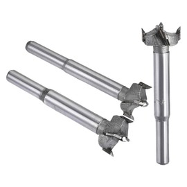 Boxonly 3Pcs Woodworking Hole Opener Drill Bit 19mm+20mm+21mm Forstner Drill Bits Tungsten Carbide Wood Hole Saw Hinge Drilling Boring Bit Cutter