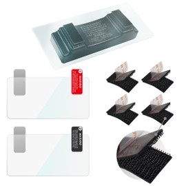 Toll Pass Holder for SunPass Pro, EZ Pass, Uni, iPass – Windshield Mount with 8 Strips Made of 3M Dual Lock & 2 Static Cling Films – No Adhesive, Reusable, Easy Install (Black)