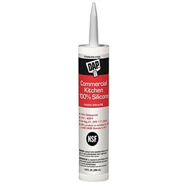 Dap 08660 9.8 oz. Commercial Kitchen 100% Silicone Sealant, Stainless Steel