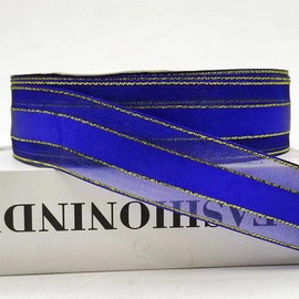 Capesaro Blue Ribbon - Organza Sheer Ribbon,1 Inch x 50 Yards Gift Satin Ribbon for Party Decoration,Gift Wrap,DIY Crafts