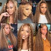 Light Brown Honey Blonde Deep Wave Human Hair Bundles 14-18