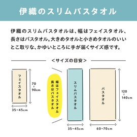 Imabari Towel Iori "IORINO/Itsuimono" Slim Bath Towel (Green)