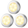 AMIR Upgraded 3.15” Motion Sensor Light, 3 Pack Battery-Powered LED
