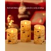 Comenzar Flameless Candles Birch Bark Candle LED Candles Home Decor