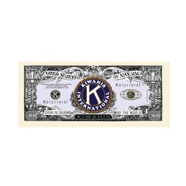 American Art Classics Kiwanis Million Dollar Bills - Pack of 10 - Best Gift Or Keepsake for Members of The Kiwanis Organization