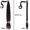 Fahibin Braid Ponytail Extension, Ponytail Extension with Scrunchie, Ponytail Extension