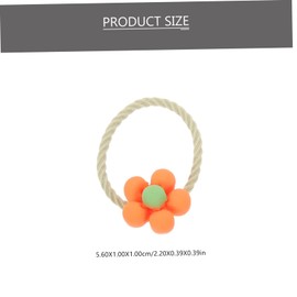 Healeved 30pcs Flower Pom Ball Hair Ties Elastic Ponytail Holders for Soft Stretchy Hair Bands Headdress Accessories with Delicate Colors and Comfortable Texture