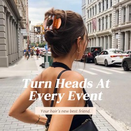 Kavya Flat Hair Clip, Pack of 6 Hair Clips, Women's Non-Slip, Duckbill Hair Clips, Women's Large, French Flat Hair Clip, Comfortable Flat Claw Clip, Strong Hold