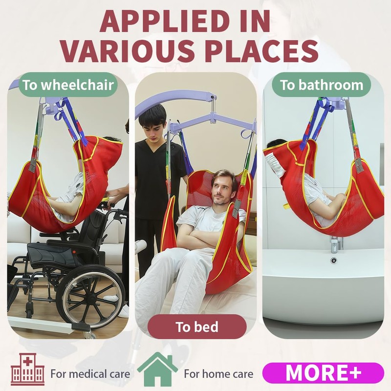 EZ Assistive Universal Full Body Patient Lift Sling,Medical Sling for