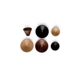 Gedotec Wooden Furniture Knobs, Pack of 1 Door Knob for Cupboards, Oak Including Mounting Material, CONIC 0538, D: 29.4 mm, Cupboard Knobs for Kitchen Cupboards, Cupboard Handles, Door Handles,