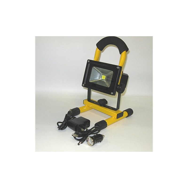 DSM® Brand 10W Rechargeable Portable LED Work Light, 60W Halogen