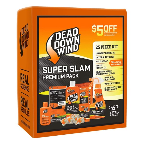 Dead Down Wind Super Slam Scent Eliminators, 25 Piece Kit