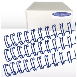 Unbranded 1" 2:1 Twin Loop Wire O Binding Spines - 50/pack - Navy