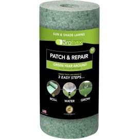 Growtrax 2pk - Growtrax Grass Seed Mat, Year Round Green - 50 sqft Quick Fix Rolls