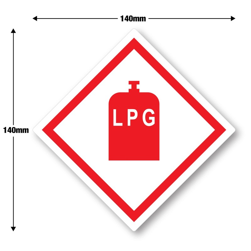 Signs247 LPG Sticker for Caravan Campervan Motorhome