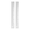 sourcing map 2pcs Cutting Ruler 30cm Metric Aluminum Alloy Straight