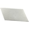 Harris Hardware 795-B2 White Self Adhesive 3/8" Round Furniture Felt