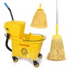 35-Qt Side Press Wringer Combo Commercial Floor Cleaning Rectangular Mop