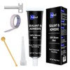 POLIXEL Black RTV Sealant & Adhesive, 100% Silicone Fast Curing,
