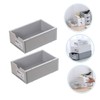 STOBOK 2pcs Collapsible Storage Box Drawer Home Office Storage Jewelry
