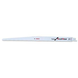 Bosch Professional 2 pieces S 1411 DF Heavy for Wood and Metal (Length 300 mm, sabre saw accessories)
