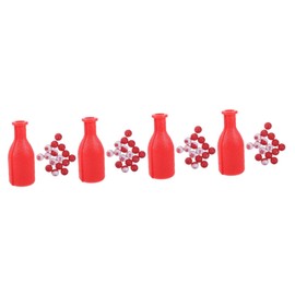 SUPVOX 4sets Billiard Ball Prop and Dice Bottle Set Plastic Billiard Accessories for Family Fun Lightweight and Easy to Carry for Snooker Games and Parties