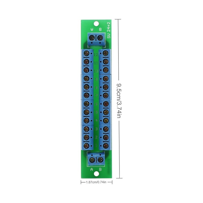 Evemodel 2pcs Power Distribution Board 2 Inputs 13 pairs Outputs