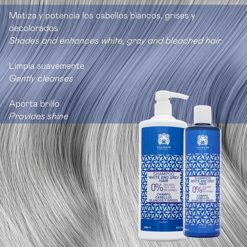 Valquer Profesional Shampoo for White and Grey Hair % No