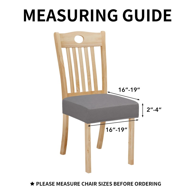 Easy-Going 100% Waterproof Seat Covers for Dining Room Chairs Set