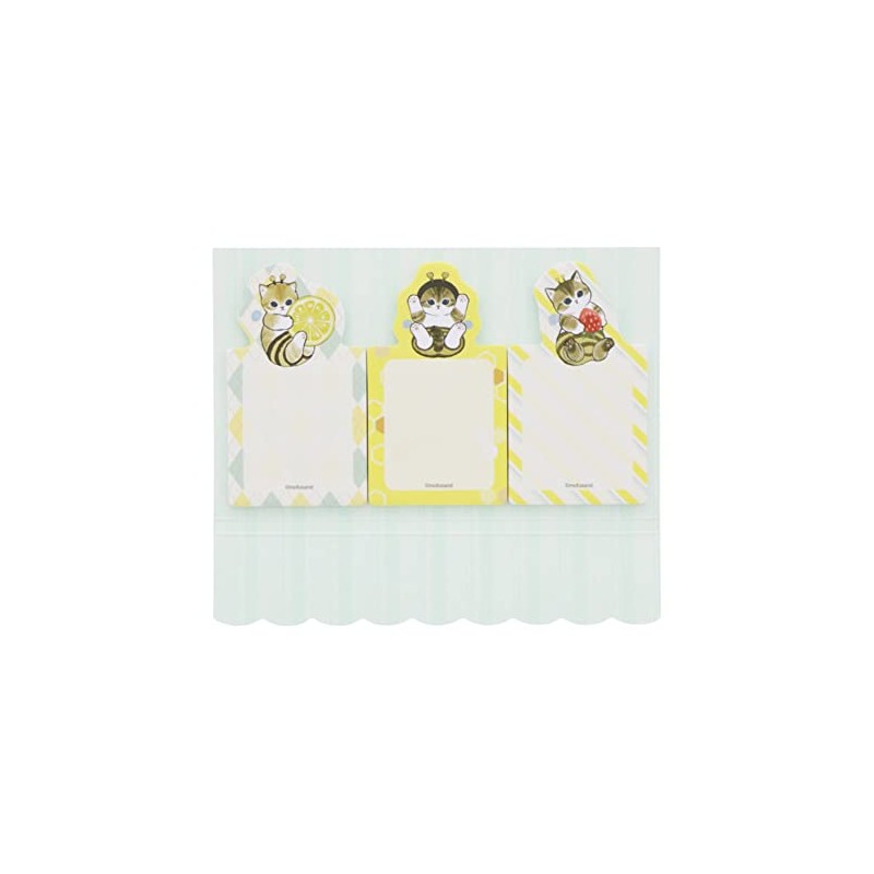 Sunstar Stationery Mofusand Sticky Notes, Die Cut, Bee Nyan, S2836858