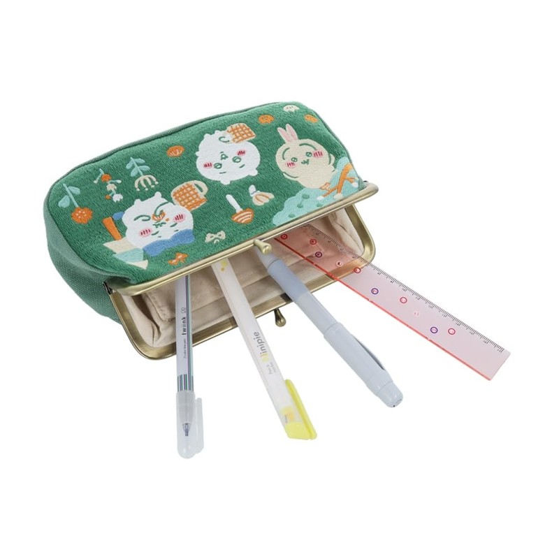Sunstar Bungu S2323664 Chiikawa Pouch, Embroidery, Green, green