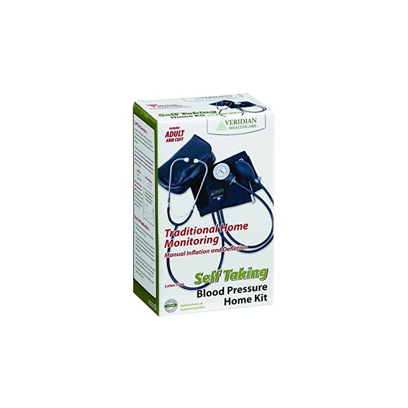 Veridian Healthcare Veridian Self-Taking Home Blood Pressure Kit with Attached