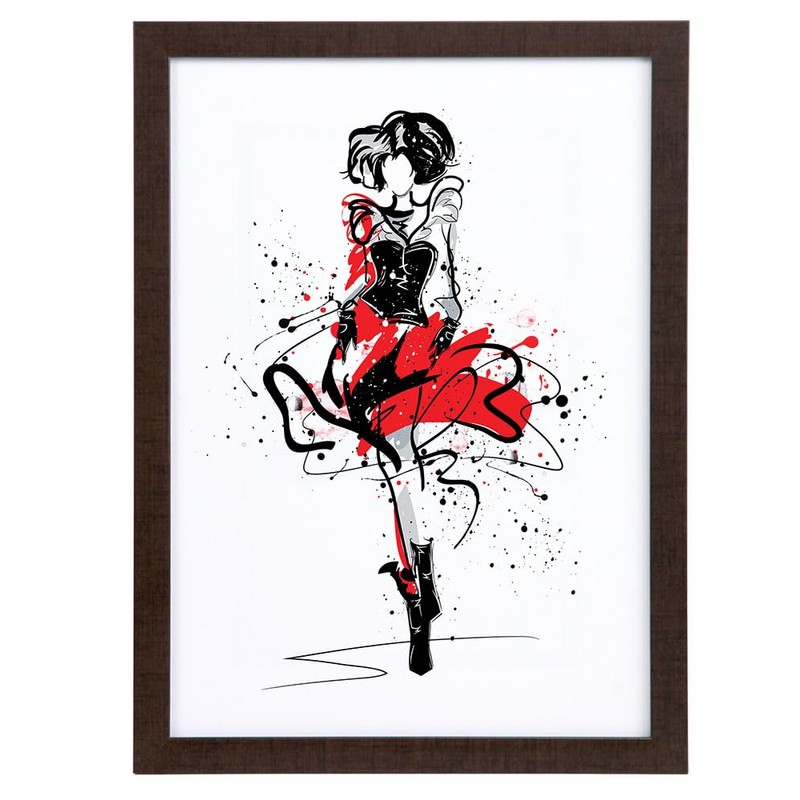 IDEAL TREND FlexiFrame Lightweight Block Profile Plastic Picture Frames with