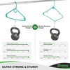 NEATERIZE Ultra Heavy Duty Plastic Clothes Hangers - Aqua -