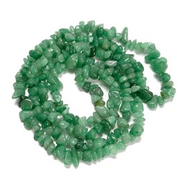 PLTbeads 7-8mm Natural Green Aventurine Gemstone Chips Beads Healing Crystals Waist Bracelets Necklace Kit Irregular Stone DIY Crafts Design Jewelry Making