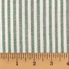 Perfect Green Stripe Cotton Homespun Plaid Fabric by JCS - Sold by The Yard