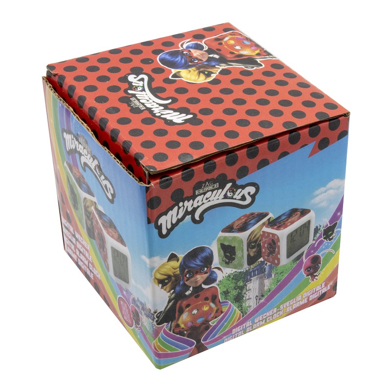 Joy Toy Miraculous Cube Alarm Clock in Gift Pack -
