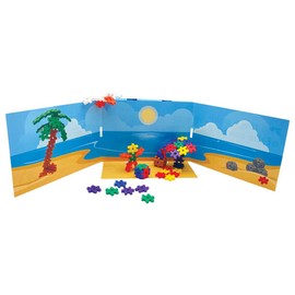 KADU A Day at The Beach - Construye tu propia historia 50 piezas - STEM / STEAM Building + juguete de construcción, para abierto + juego imaginativo a partir de 5 años