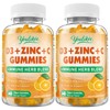 Youlikee 2 Pack Vitamin C + D3 + Zinc Gummies