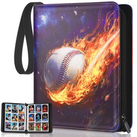 Kitoyz Trading Card Binder,900 Pockets Baseball Card Binder Holder for Cards Storage,Double Sided Pocket PU Card Collection Binder for MTC, TCG, Game Cards, Sports Cards