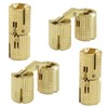 LifCratms 12 Pack 8 mm Hidden Brass Barrel Hinges, Furniture