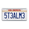 San Andreas | Steal Me | Metal Stamped License Plate