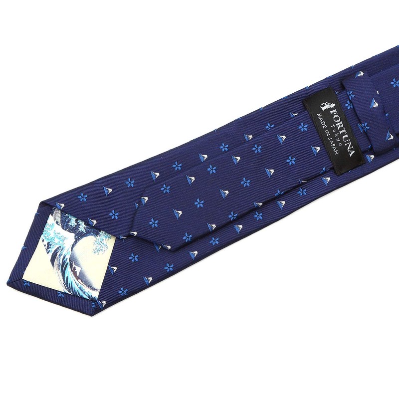 Fortuna Tokyo FT-T18 Men's Necktie, Hokusai Nishijin Woven Necktie, 18,