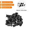 sourcing map 20Pcs Rivet Nuts Flat Head, #10-24 Carbon Steel