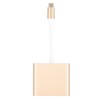 Type‑c to HDMiUSB3.1 Converter Aluminium Alloy Shell Compact Multi‑Port Support